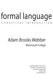 Formal Language. A Practical Introduction