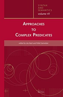 Approaches to Complex Predicates