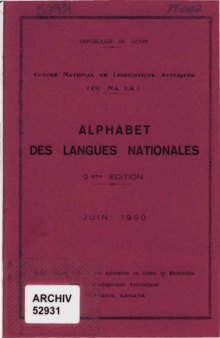 Alphabet des langues nationales
