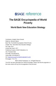 World Bank New Education Strategy