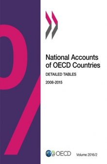 National Accounts of Oecd Countries, Volume 2016 Issue 2: Detailed Tables: Edition 2016