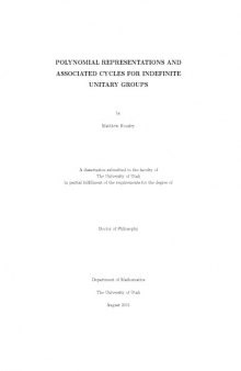 Polynomial representations and associated cycles for indefinite unitary groups