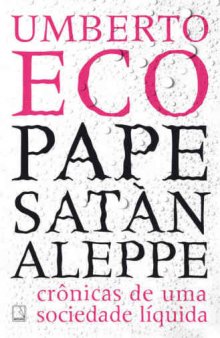 Pape Satan Aleppe-Crônicas de uma Sociedade Líquida