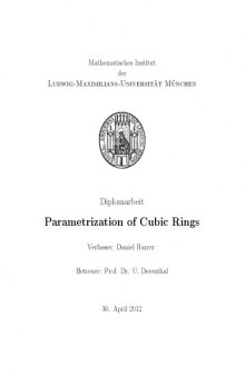 Parametrization of Cubic Rings