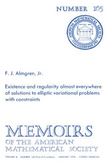 Existence and Regularity Almost Everywhere of Solutions to Elliptic Variational Problems With Constraints