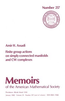 Finite Group Actions on Simply-Connected Manifolds and Cw Complexes
