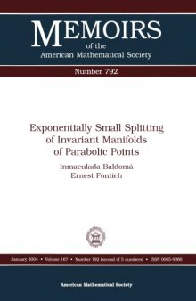 Exponentially small splitting of invariant manifolds of parabolic points