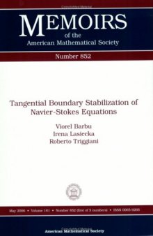 Tangential Boundary Stabilization of Navier-stokes Equations