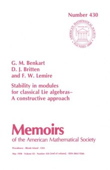 Stability in Modules for Classical Lie Algebras: A Constructive Approach