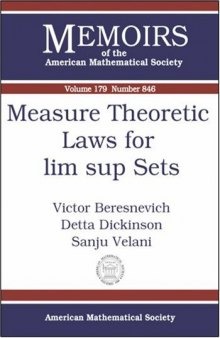 Measure Theoretic Laws for Lim Sup Sets