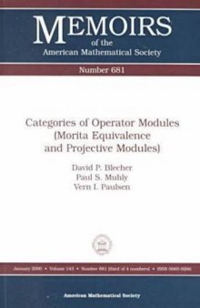 Categories of Operator Modules: Morita Equivalence and Projective Modules