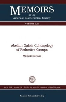 Abelian Galois Cohomology of Reductive Groups