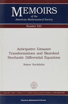 Anticipative Girsanov Transformations and Skorohod Stochastic Differential Equations