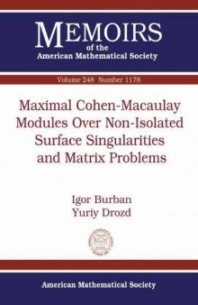 Maximal Cohen-macaulay Modules over Non-isolated Surface Singularities and Matrix Problems