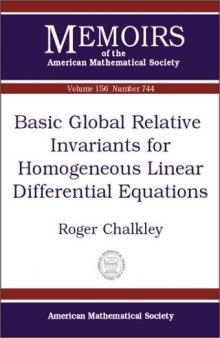 Basic Global Relative Invariants for Homogeneous Linear Differential Equations