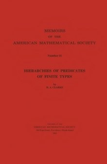Hierarchies of predicates of finite types