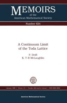 A Continuum Limit of the Toda Lattice