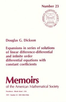 Expansions in series of solutions of linear difference-differential and infinite order DEs with constant coefficients