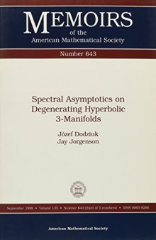 Spectral Asymptotics on Degenerating Hyperbolic 3-Manifolds