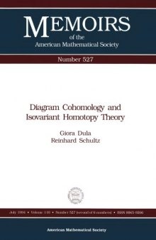 Diagram Cohomology and Isovariant Homotopy Theory