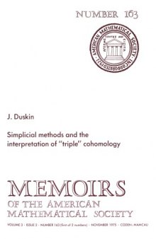 Simplicial Methods and Interpretations of Triple Cohomology