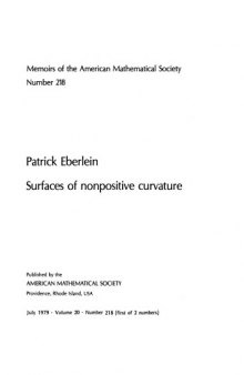 Surfaces of Nonpositive Curvature, No. 218