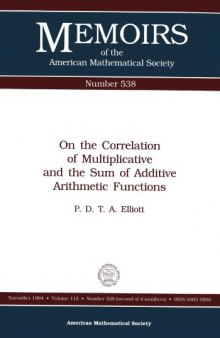 On the Correlation of Multiplicative and the Sum of Additive Arithmetic Functions