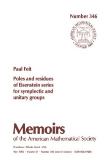 Poles and Residues of Eisenstein Series for Symplectic and Unitary Groups