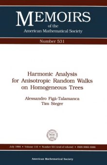 Harmonic Analysis for Anisotropic Random Walks on Homogeneous Trees