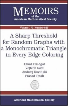 A Sharp Threshold for Random Graphs With a Monochromatic Triangle in Every Edge Coloring