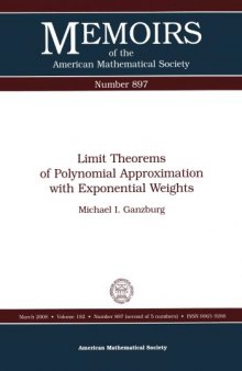 Limit theorems of polynomial approximation with exponential weights