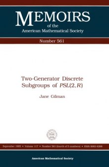 Two-Generator Discrete Subgroups of Psl (2,R)