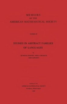 Studies in abstract families of languages