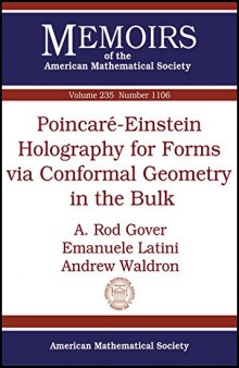 Poincare-einstein Holography for Forms Via Conformal Geometry in the Bulk