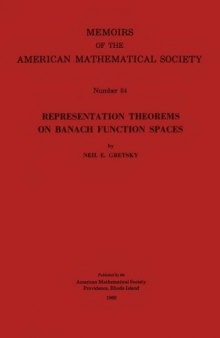 Representation Theorems on Banach Function Spaces