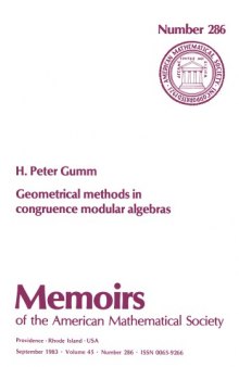 Geometrical Methods in Congruence Modular Algebras