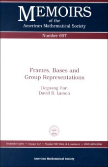 Frames, Bases, and Group Representations