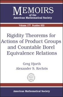 Rigidity Theorems For Actions Of Product Groups And Countable Borel Equivalence Relations