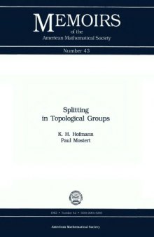Splitting in Topological Groups