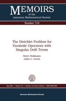 The Dirichlet problem for parabolic operators with singular drift terms