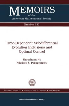 Time-Dependent Subdifferential Evolution Inclusions and Optimal Control