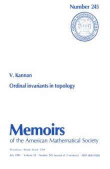 Ordinal Invariants in Topology