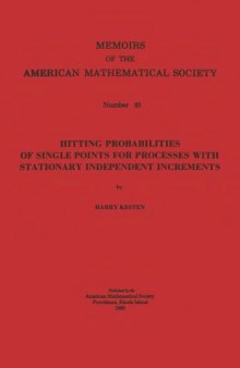 Hitting Probabilities of Single Points for Processes With Stationary Independent Increments