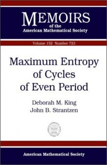 Maximum Entropy of Cycles of Even Period