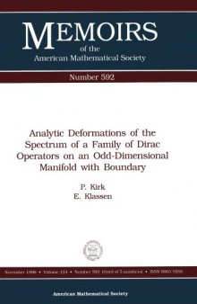 Analytic Deformations of the Spectrum of a Family of Dirac Operators on an Odd-Dimensional Manifold With Boundary
