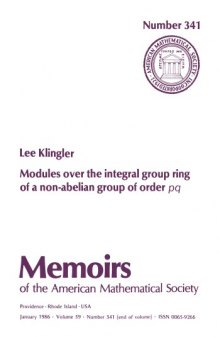 Modules over the Integral Group Ring of a Non-Abelian Group of Order Pq