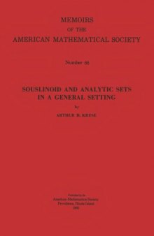 Souslinoid and Analytic Sets in a General Setting