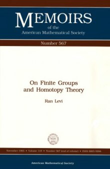 On Finite Groups and Homotopy Theory