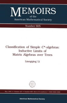 Classification of simple C-star-algebras: Inductive limits of matrix algebras over trees