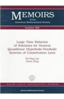 Large Time Behavior of Solutions for General Quasilinear Hyperbolic-Parabolic Systems of Conservation Laws